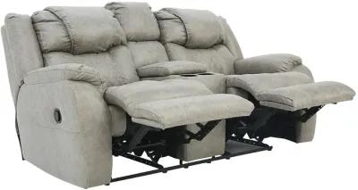 CASON MUSHROOM RECLINING LOVESEAT WITH CONSOLE