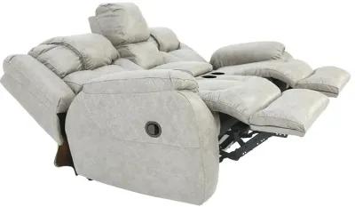 CASON MUSHROOM RECLINING LOVESEAT WITH CONSOLE