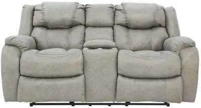 CASON MUSHROOM RECLINING LOVESEAT WITH CONSOLE