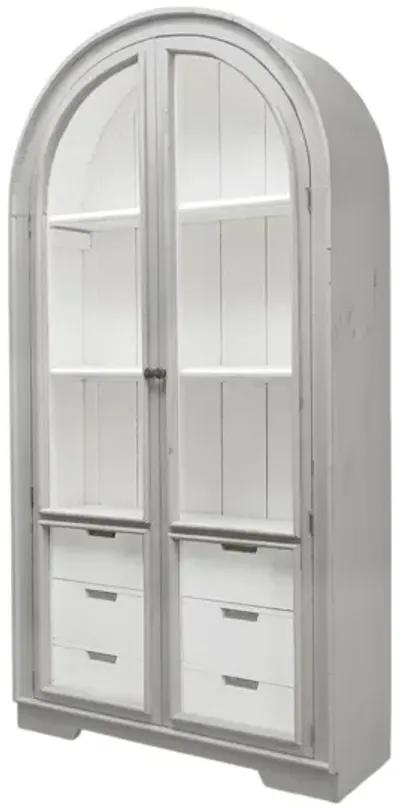 JULIA LIGHT GRAY/WHITE DISPLAY CABINET