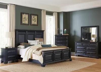 HALIFAX BLACK KING BED