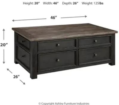 Tyler Creek Coffee Table with Lift Top