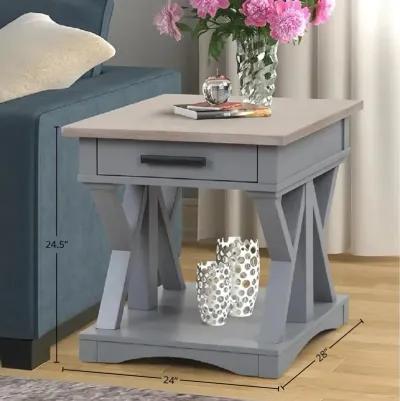 Americana Modern Dove End Table