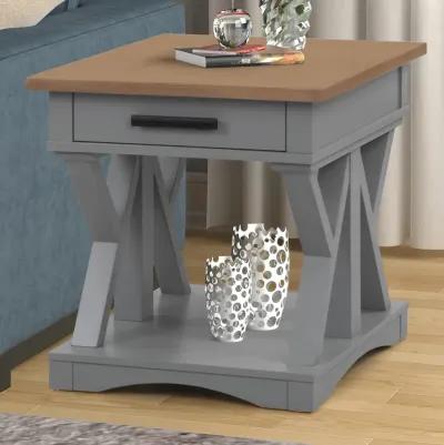 Americana Modern Dove End Table