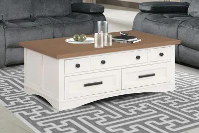 Americana Modern Cotton Cocktail Table with Lift Top