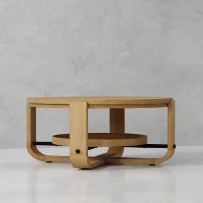 Escape Cocktail Table Round with Shelf