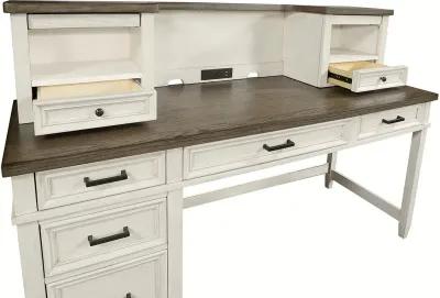 Single Ped Desk Hutch