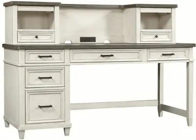 Single Ped Desk Hutch