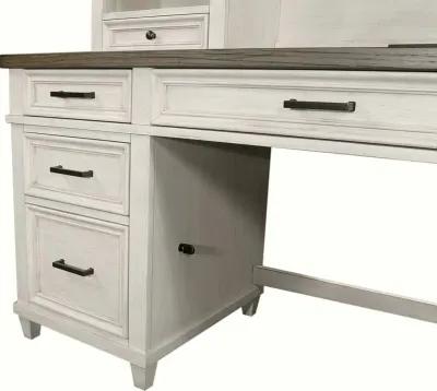 Single Ped Desk Hutch