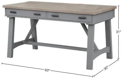 Americana Modern Dove 60 In. Writing Desk