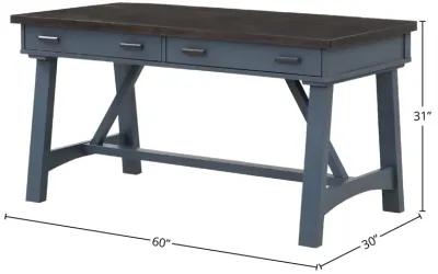 Americana Modern Denim 60 In. Writing Desk