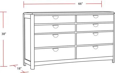 Escape Bedroom 8 Drawer Dresser