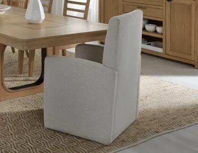 Escape Dining Upholstered Caster Chair