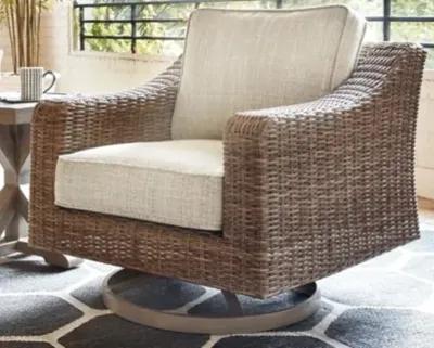 Beachcroft Outdoor Swivel Lounge with Cushion