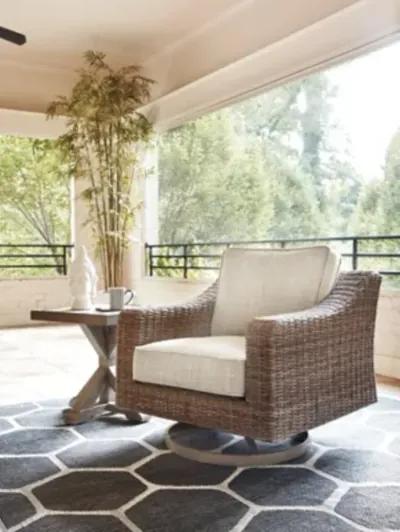 Beachcroft Outdoor Swivel Lounge with Cushion