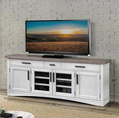 Americana Modern Cotton 76 In. TV Console