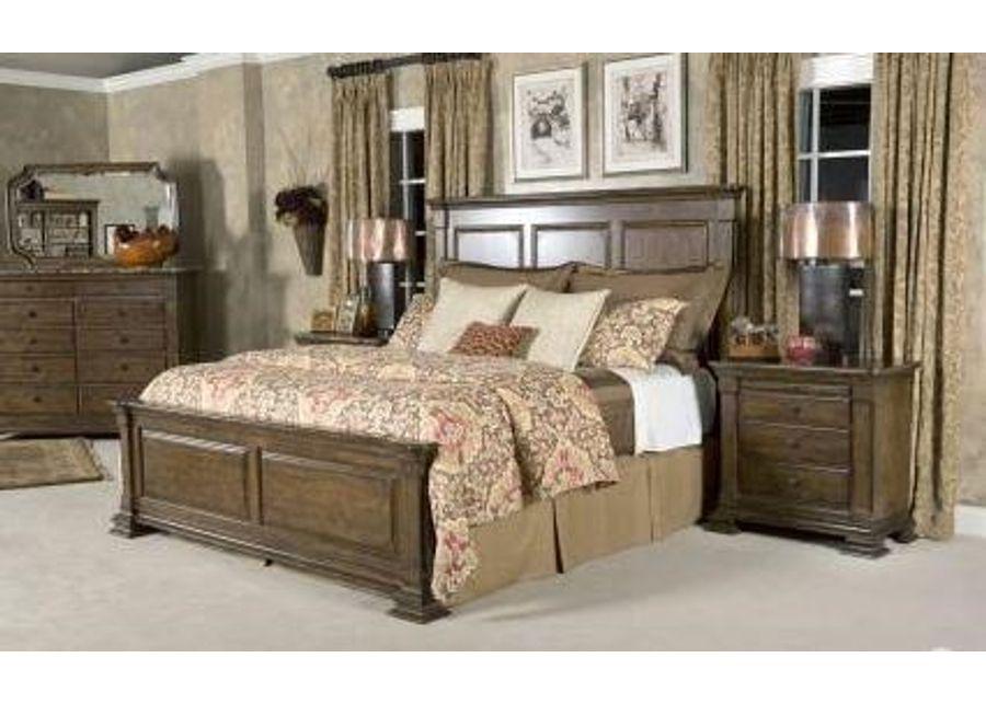 King Bed Set, Bureau Dresser, Nightstand, And Mirror