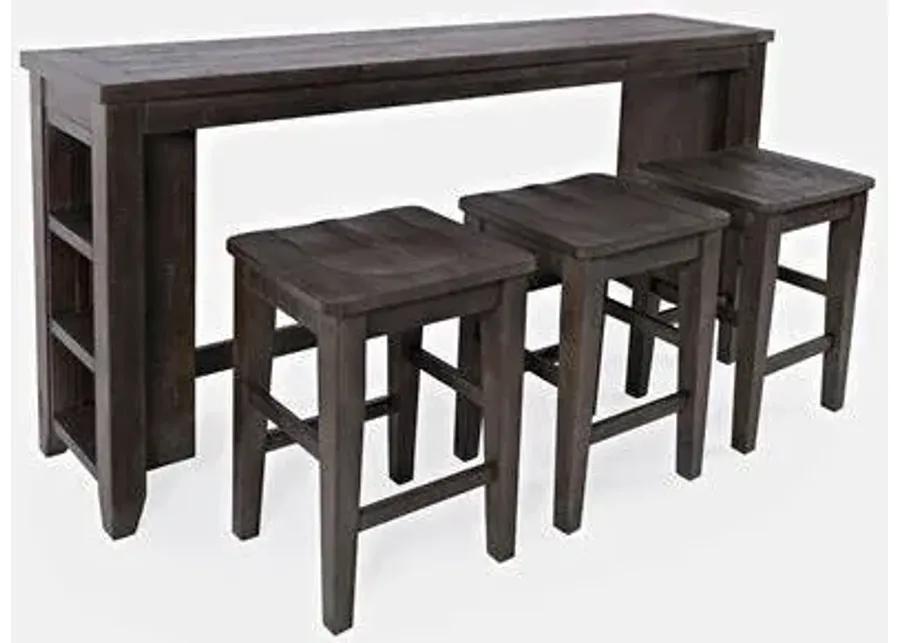 First Avenue BARNWOOD SOFA TBLE W/3 STOOL