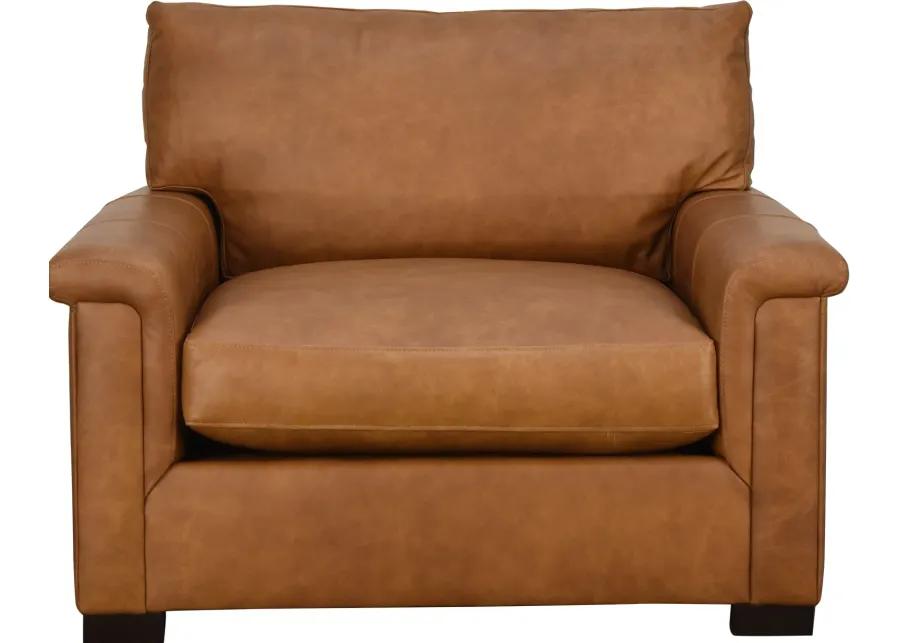 Max Home TELLURIDE LEATHER CHAIR 1/2