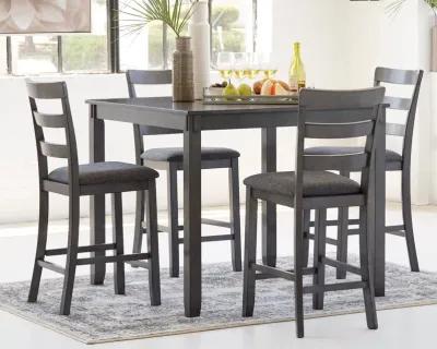 Bridson 5 Piece Counter Dining in Gray