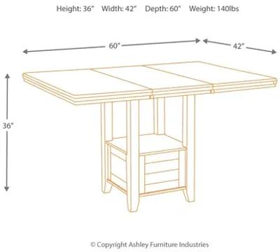 Haddigan Counter Height Dining Extension Table