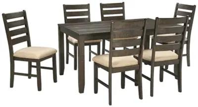 Rokane Dining Table and Chairs (Set of 7)