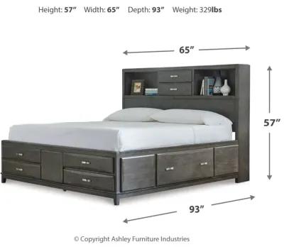 Caitbrook Queen Storage Bed with 8 Drawers