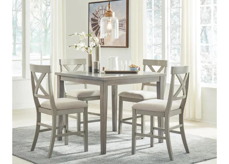 Parellen 5-Piece Counter Height Dining Set