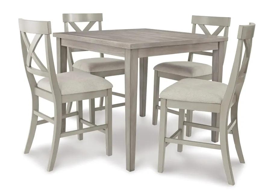 Parellen 5-Piece Counter Height Dining Set