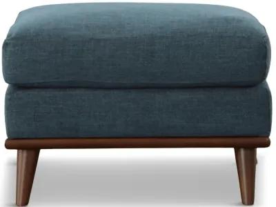 Topaz Ottoman in Teal