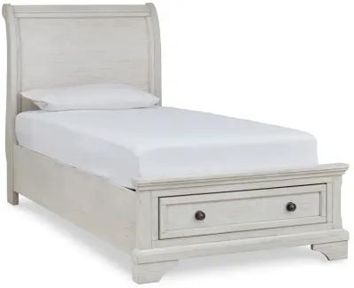 Robbinsdale Twin Sleigh Bed with 2 Storage Drawers