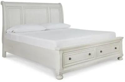 Robbinsdale Queen Sleigh Bed with 2 Storage Drawers