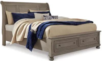 Lettner Queen Sleigh Bed with 2 Storage Drawers