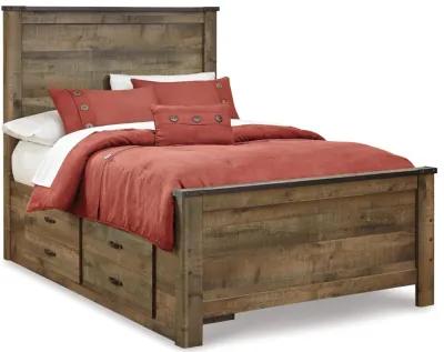 Trinell Full Panel Bed with 2 Storage Drawers