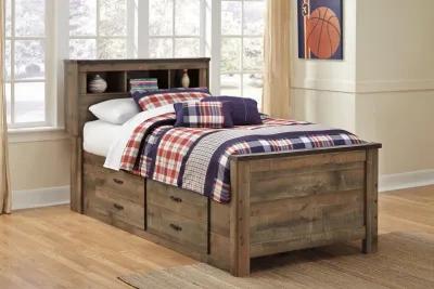 Trinell Twin Bookcase Bed with 2 Storage Drawers