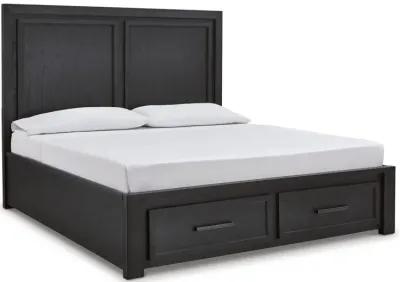 Foyland King Panel Storage Bed