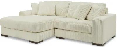 Lindyn 2-Piece Ivory Sectional with Chaise