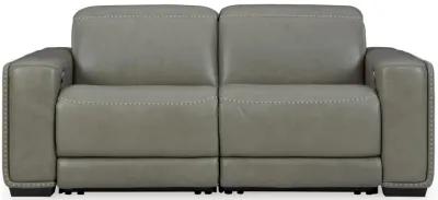 Correze 2-Piece Dual Power Leather Reclining Modular Loveseat