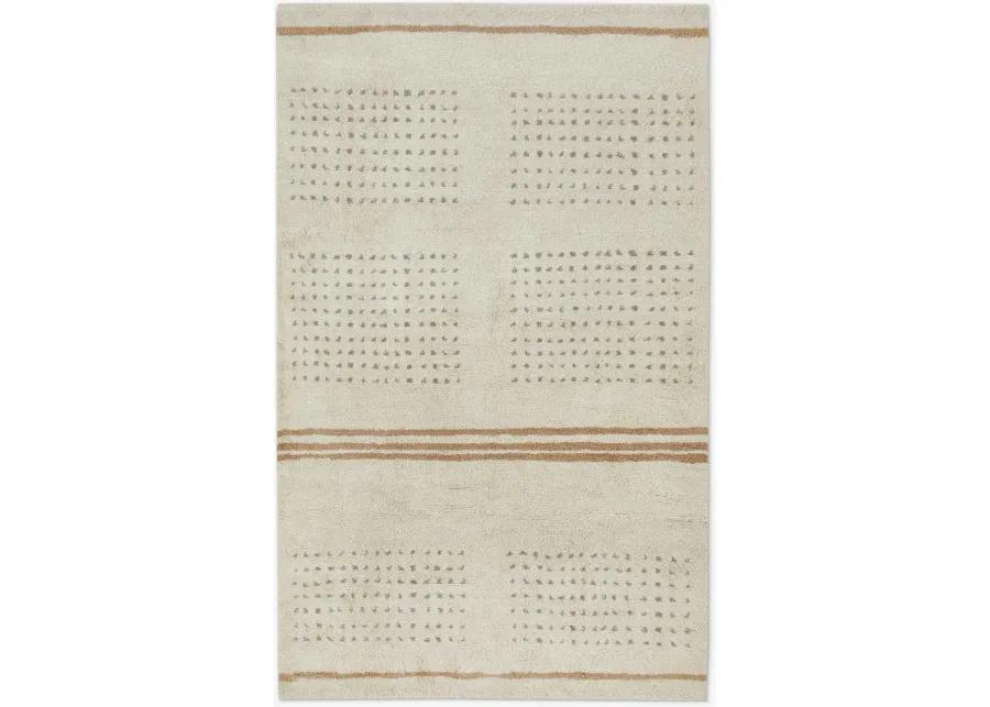 Rina Hand-Knotted Wool-Blend Moroccan Rug