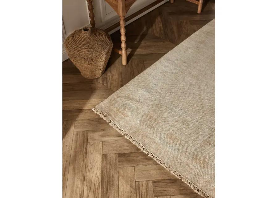 Lotus Hand-Knotted Wool-Blend Rug