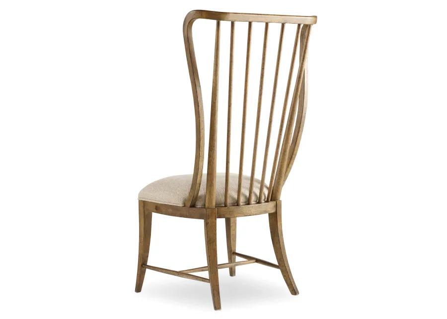 Sanctuary Tall Spindle Side Chair in Beige