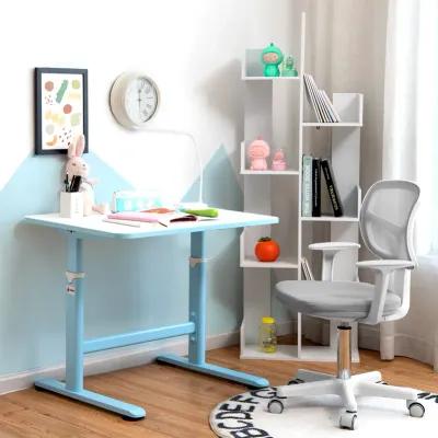 Adjustable Desk Chair with Auto Brake Casters for Kids