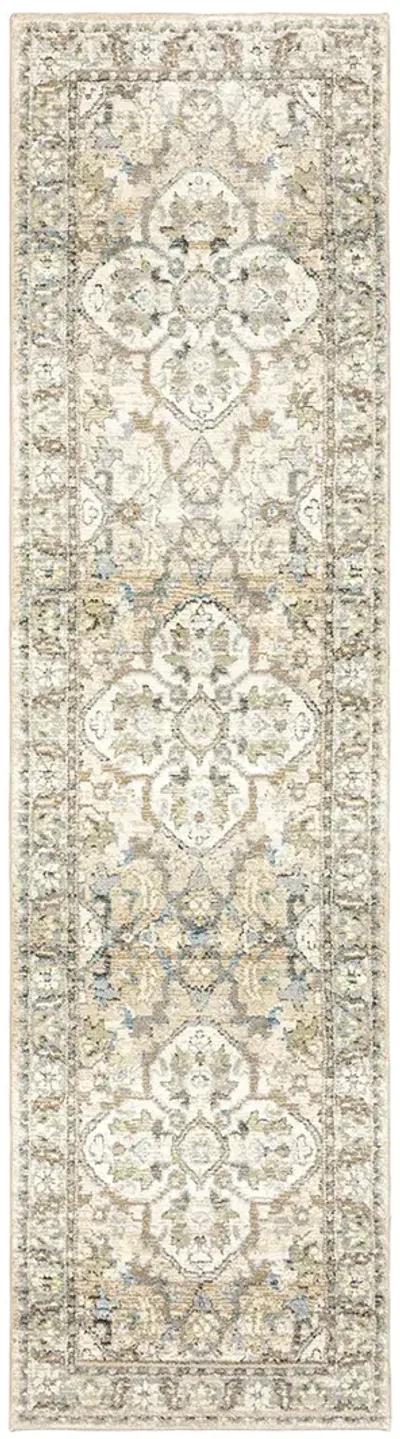 Andorra 2'6" x 12' Beige Rug