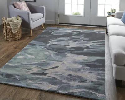 Amira 8635F Green/Blue/Black 5' x 8' Rug