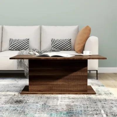 vidaXL Coffee Table Brown Oak 40.2"x21.9"x15.7" Chipboard