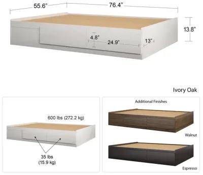 Full Platform Bed with Drawers