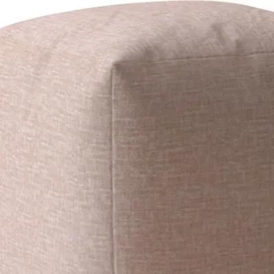 Homezia 17" Pale Pink Pouf Ottoman