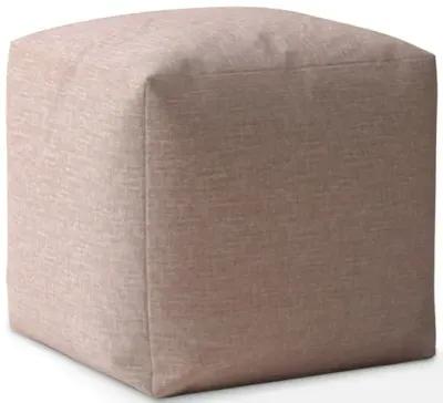 Homezia 17" Pale Pink Pouf Ottoman