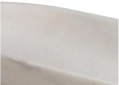 Long Oval White Marble Bowl