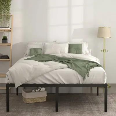 QuikFurn Full 18-inch Metal Platform Bed Frame with Under-Bed Storage Space